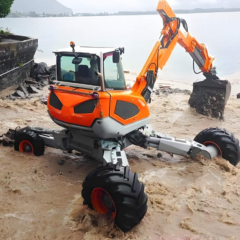 步履式搶險救災挖掘機(機器人)